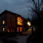 Fienile illuminato