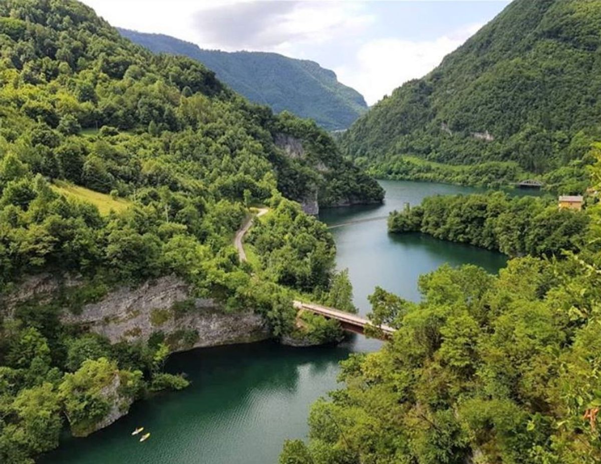 kayak lago corlo valbelluna